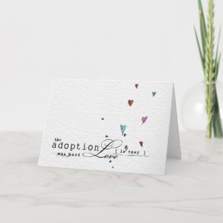 congatulations adoption card