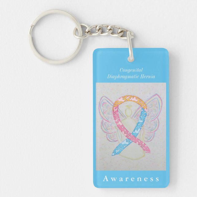 Congenital Diaphragmatic Hernia Awareness Keychain (Front)