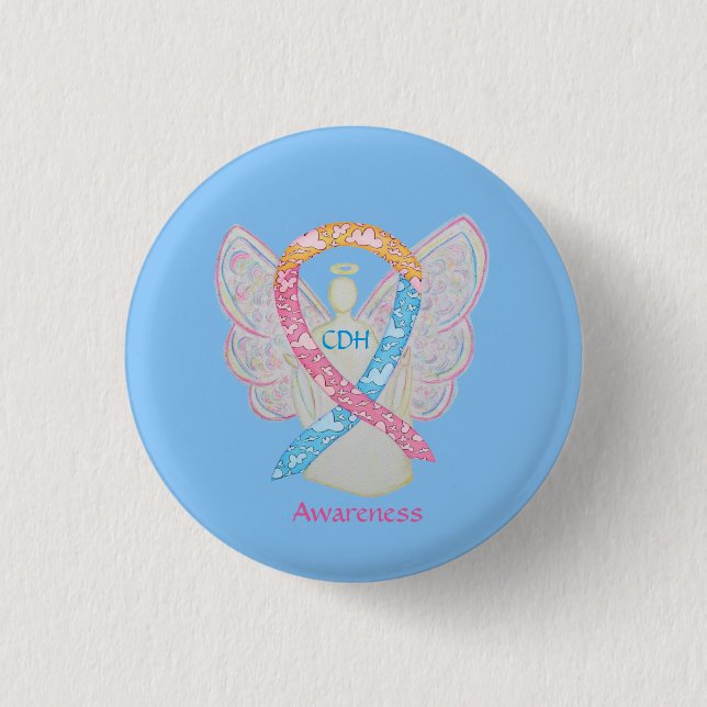 Congenital Diaphragmatic Hernia CDH Awareness Pin (Front)