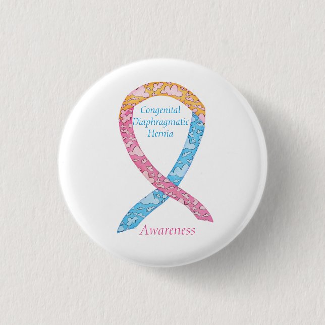 Congenital Diaphragmatic Hernia CDH Awareness Pin (Front)