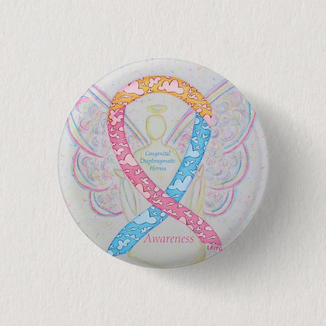 Congenital Diaphragmatic Hernia CDH Awareness Pin (Front)