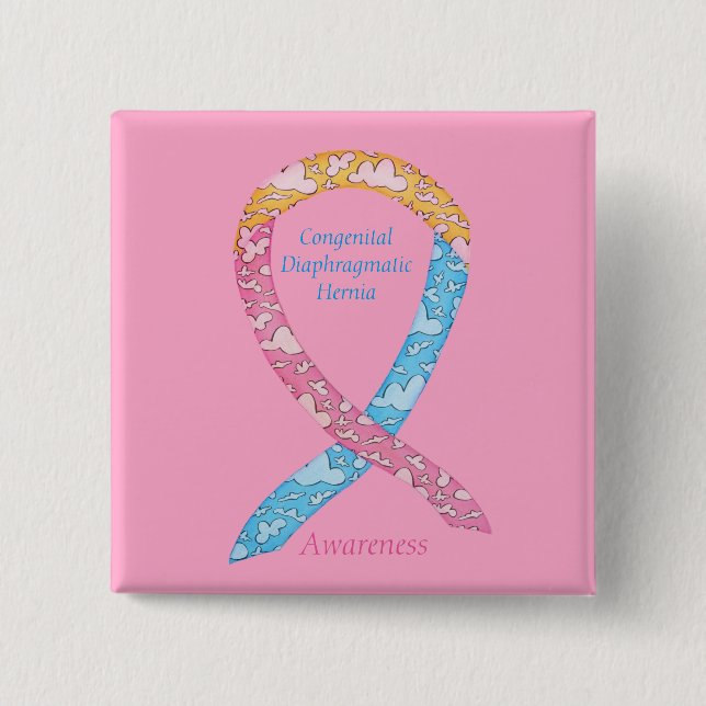 Congenital Diaphragmatic Hernia CDH Awareness Pin (Front)