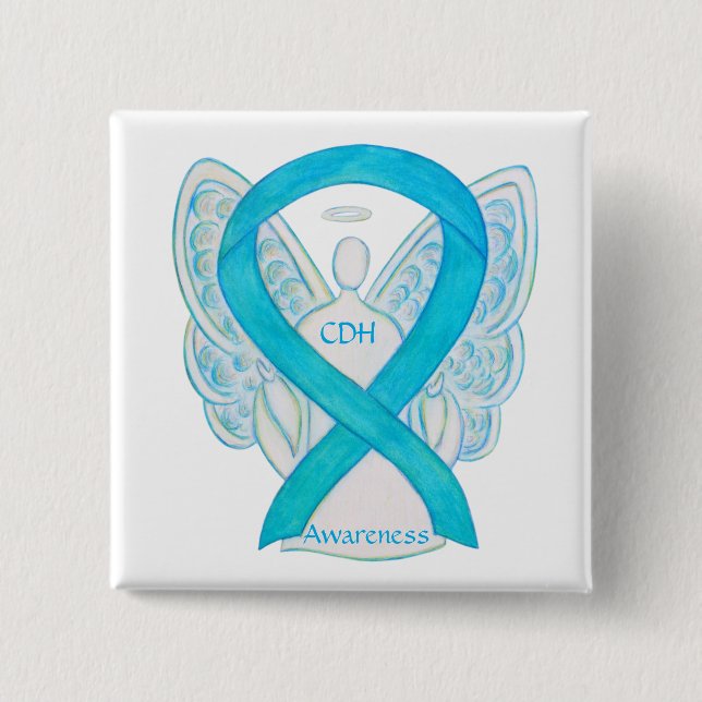 Congenital Diaphragmatic Hernia CDH Awareness Pin (Front)