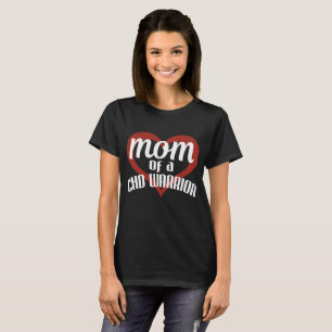 Congenital Heart Defect Awareness Mum T-shirt CHD