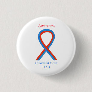 Congenital Heart Defect CHD Awareness Ribbon Pins