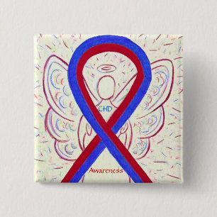 Congenital Heart Defect CHD Awareness Ribbon Pins