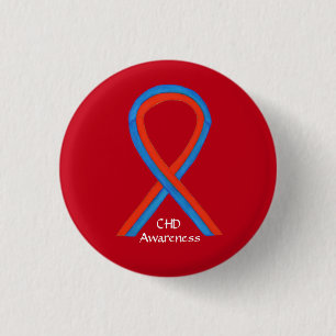 Congenital Heart Defect CHD Awareness Ribbon Pins
