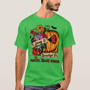 Congenital Heart Defects Awareness retro halloween T-Shirt