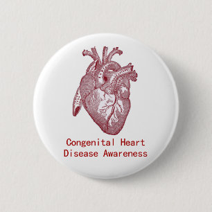 Congenital Heart Disease Awareness Button