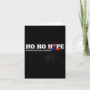 Congenital Heart Disease Awareness Christmas Wish Card