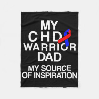 Congenital Heart Disease Defect Survivor Chd Warri Fleece Blanket