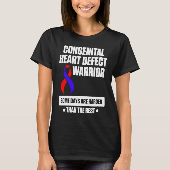 Congenital Heart Disease Defect Survivor Harder CH T-Shirt (Front)