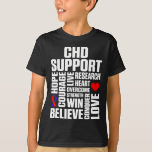 Congenital Heart Disease Defect Survivor Support C T-Shirt