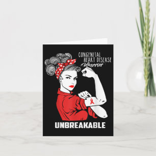 Congenital Heart Disease Unbreakable Shirt Chd Awa Card
