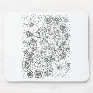 Conglomeration of Flowers Mouse Mat