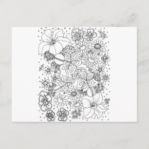 Conglomeration of Flowers Postcard