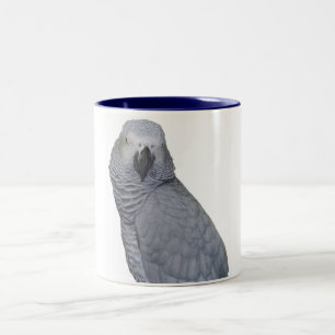 Congo African Grey 11oz Two-Tone Coffee Mug