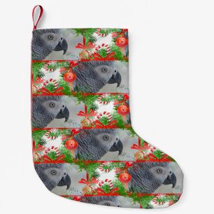 Congo African Grey Parrot Christmas Small Christmas Stocking
