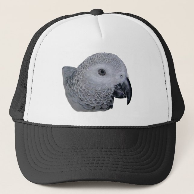 Congo African Grey parrot Trucker Hat (Front)