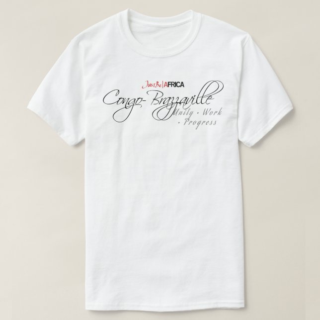 Congo-Brazzaville Sleek - Light T-Shirt (Design Front)