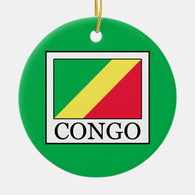 Congo Ceramic Tree Decoration (Front)