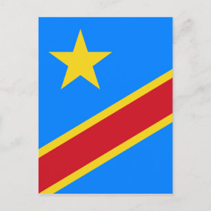 congo democratic postcard