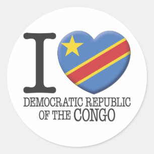 Congo, Democratic Republic of the Classic Round Sticker