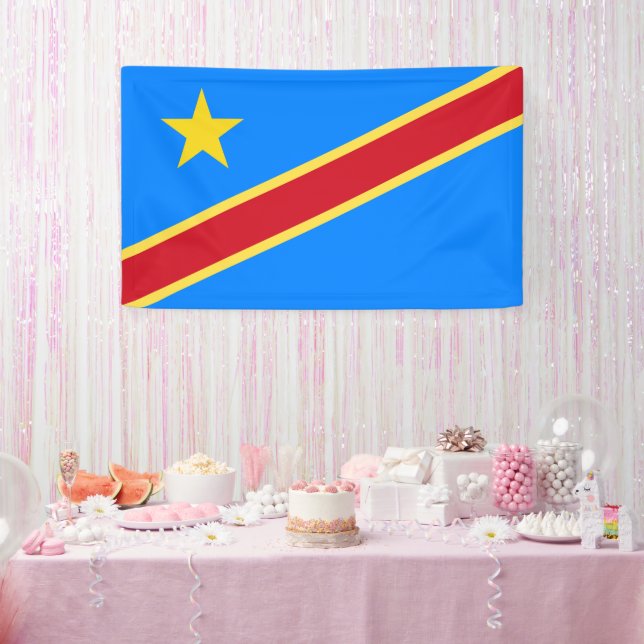 Congo flag banner (Party)