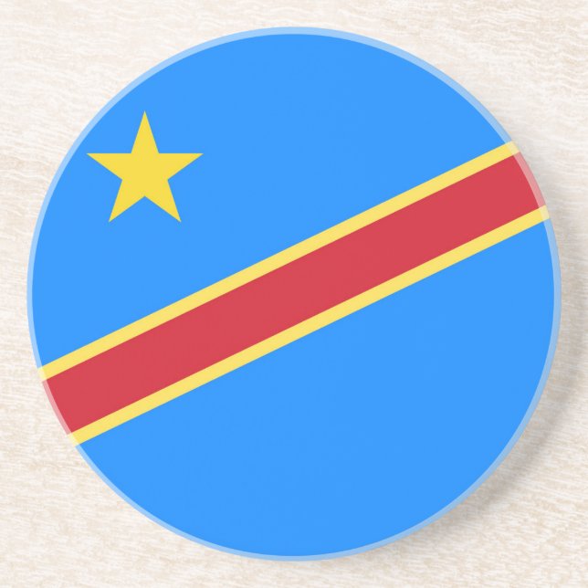 Congo flag coaster (Front)