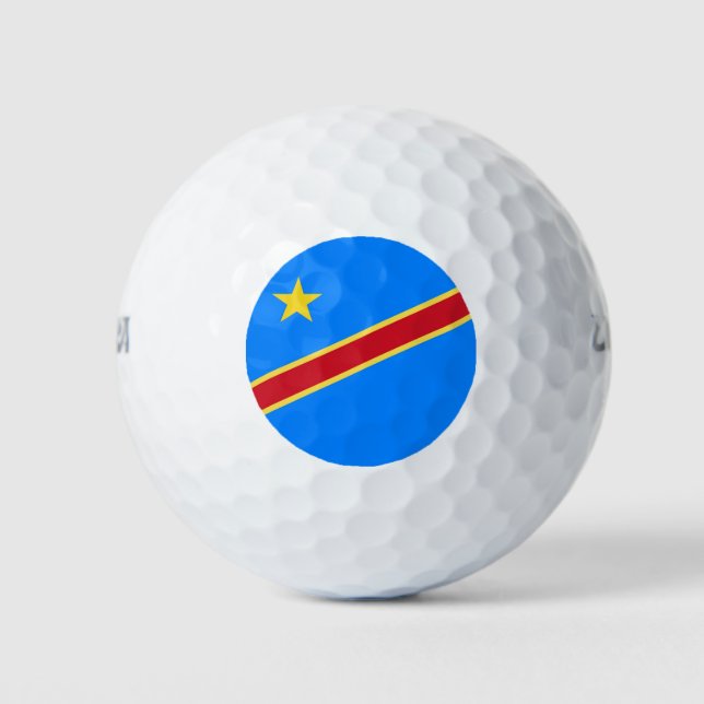 Congo flag golf balls (Front)