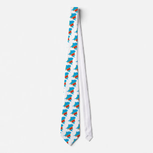 Congo Flag map CD Tie