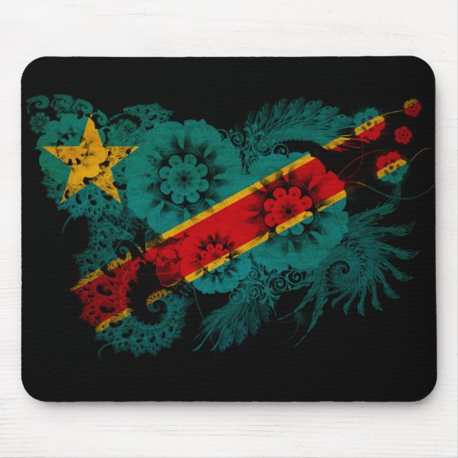 Congo Flag Mouse Mat (Front)