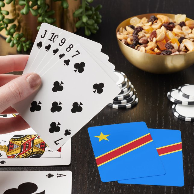Congo flag playing cards (In Situ)