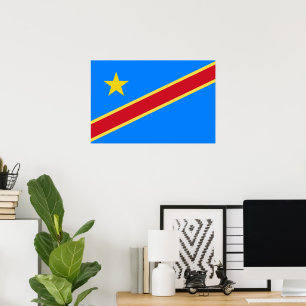 Congo flag poster