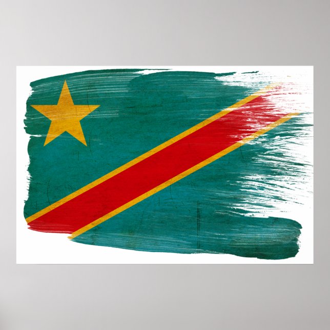 Congo Flag Posters (Front)