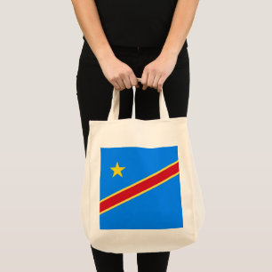 Congo flag tote bag