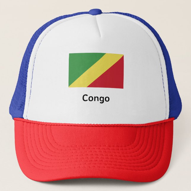 Congo Flag Trucker Hat (Front)