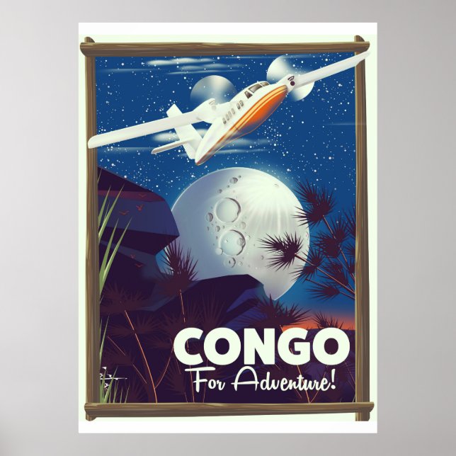 Congo For Adventure! travel poster (Front)