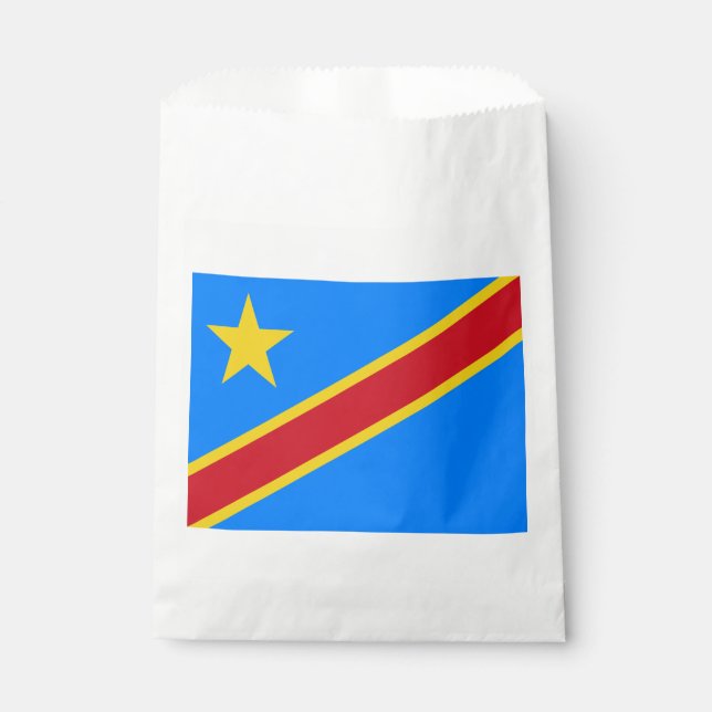 Congo Kinshasa Flag Favour Bags (Front)