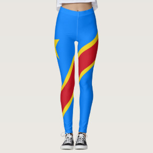Congo Kinshasa Flag Leggings