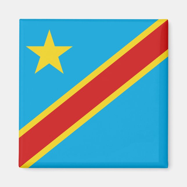 Congo-Kinshasa Flag Magnet (Front)