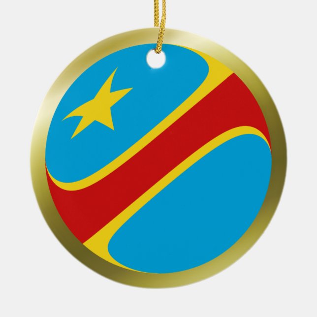 Congo-Kinshasa Flag Ornament (Front)
