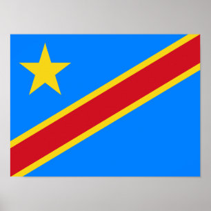 Congo Kinshasa Flag Poster