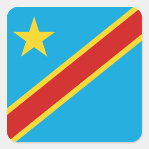Congo-Kinshasa Flag Sticker