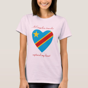 Congo-Kinshasa Flag Sweetheart T-Shirt