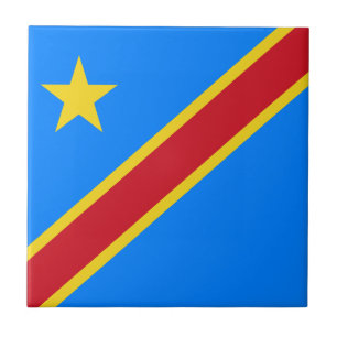 Congo Kinshasa Flag Tile