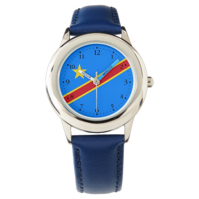 Congo Kinshasa Flag Watch (Front)