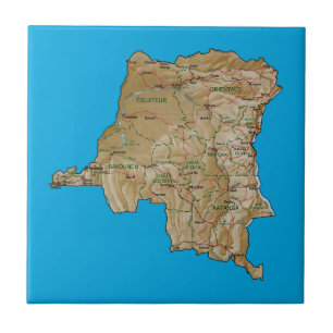 Congo-Kinshasa Map Tile