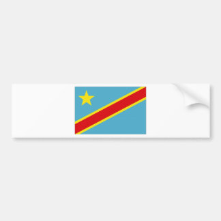 Congo Kinshasa National Flag Bumper Sticker