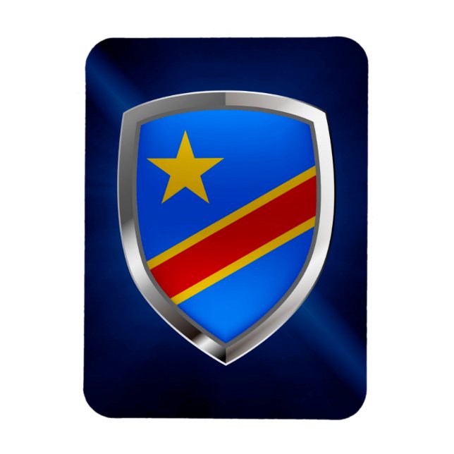 Congo Mettalic Emblem Magnet (Vertical)